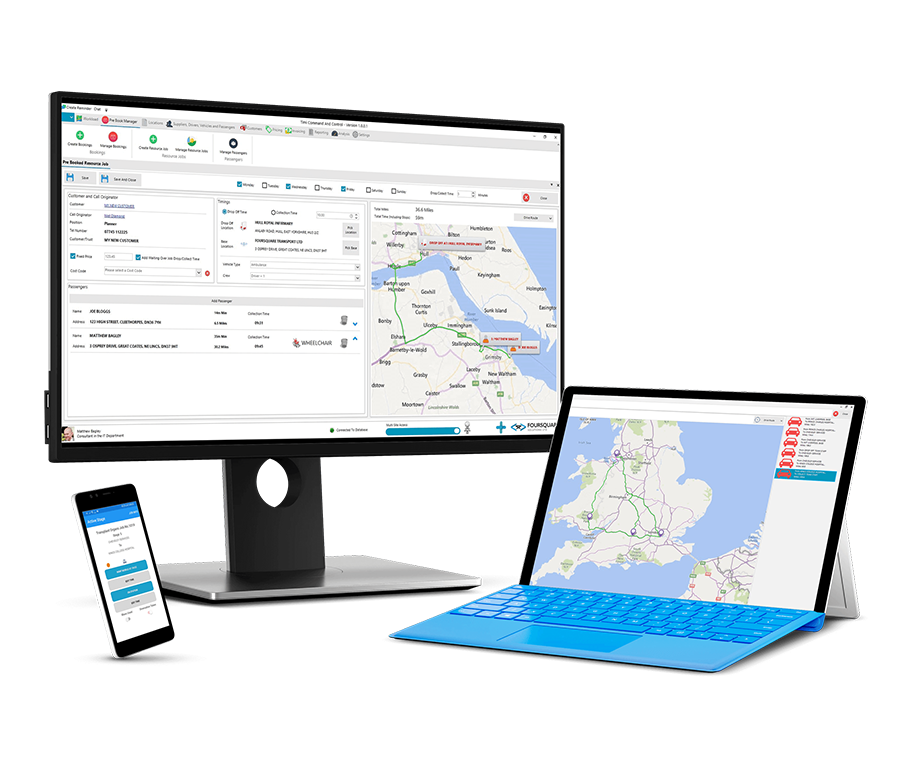 Integrated system route plan monitors