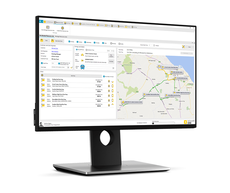 Transport routing and scheduling application - 3